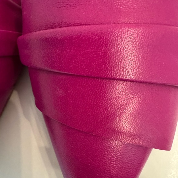 NWT. Casadei Fuchsia Women's Flats. Leather. Made in Italy. Size 6 - Picture 11 of 11